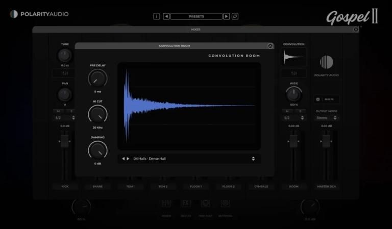 GOSPEL DRUM KIT II CONVOLUTION ROOM