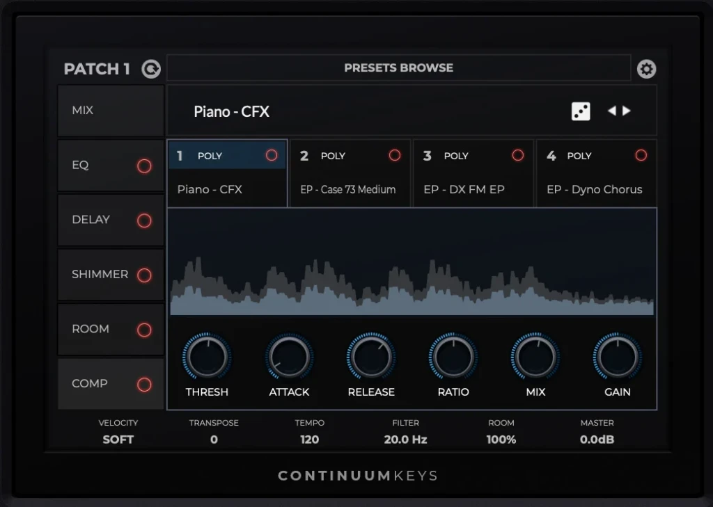 Continuum Keys Compressor