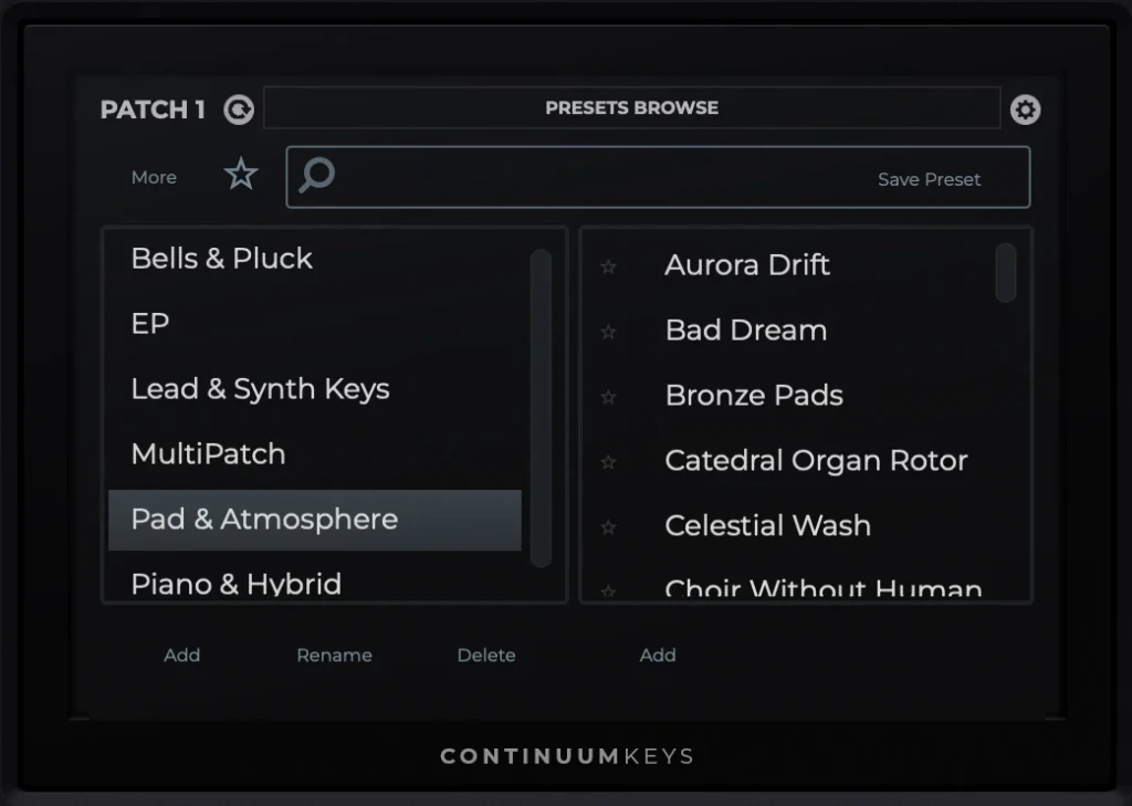 Continuum Keys Preset