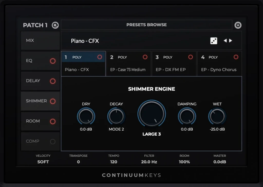 Continuum Keys Shimmer